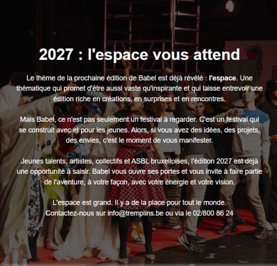 2027 : comment vous inscrire au projet babel ? 