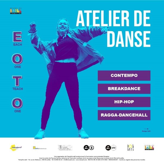 Atelier de Danse Contempo, Hip-Hop, Breakdance, Ragga - Dancehall